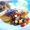 Mango-Grape Salsa with Cilantro and Lime